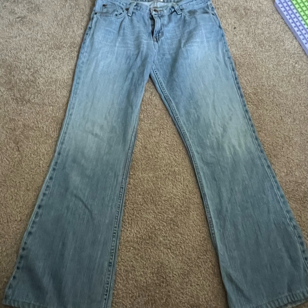 Vintage Y2K American Eagle Outfitters Light Blue Bootcut Jeans